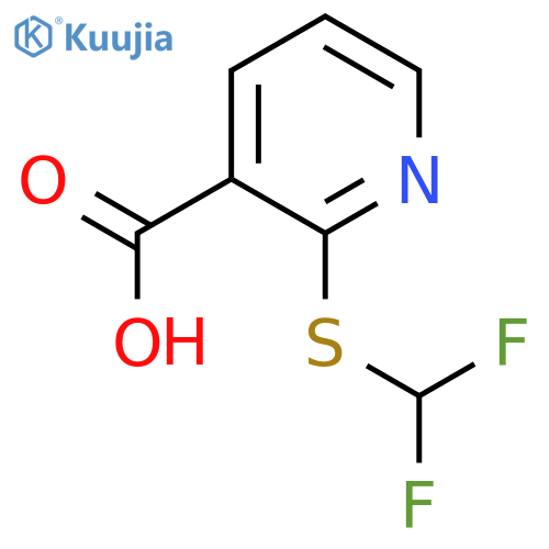 2-(difluoromethyl)sulfanylpyridine-3-carboxylic Acid structure