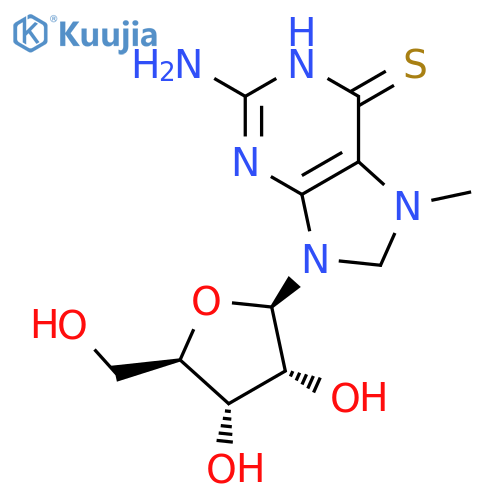 Guanosine, 7-methyl-6-thio- structure