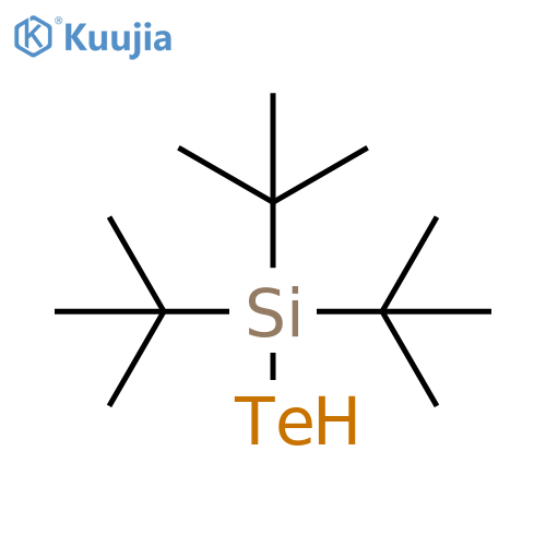 Silanetellurol, tris(1,1-dimethylethyl)- structure