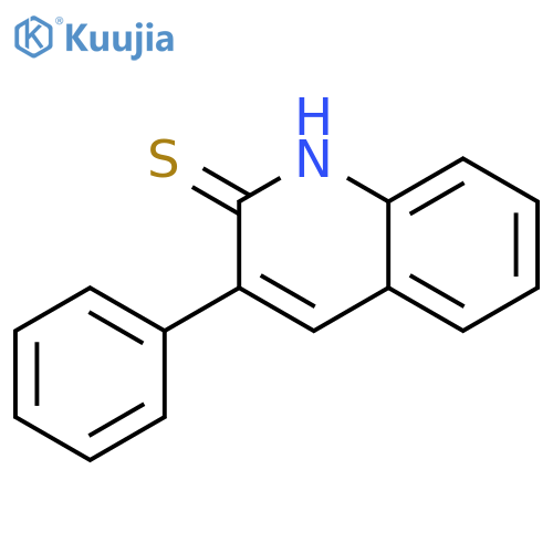 2(1H)-Quinolinethione, 3-phenyl- structure