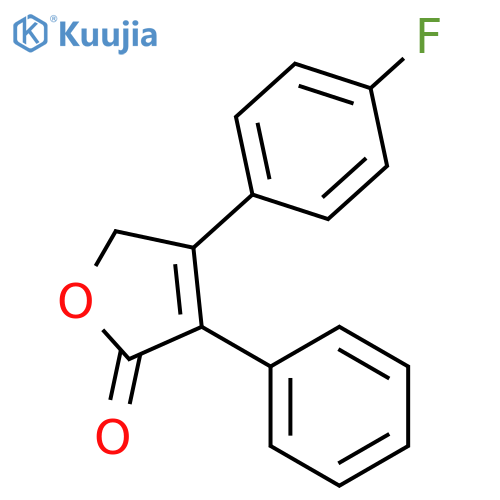 2(5H)-Furanone, 4-(4-fluorophenyl)-3-phenyl- structure