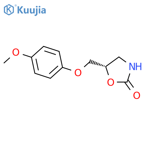 (S)-5-(4-methoxyphenoxymethyl)-1,3-oxazolidin-2-one structure