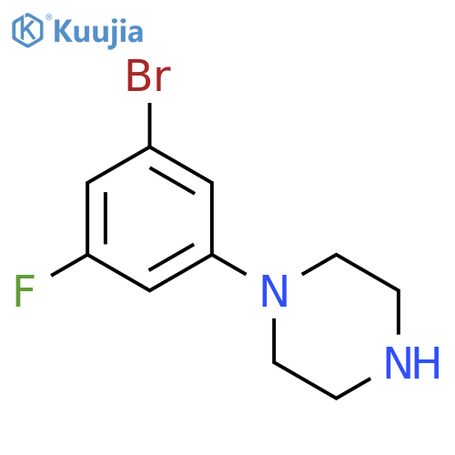 1-(3-bromo-5-fluorophenyl)piperazine structure