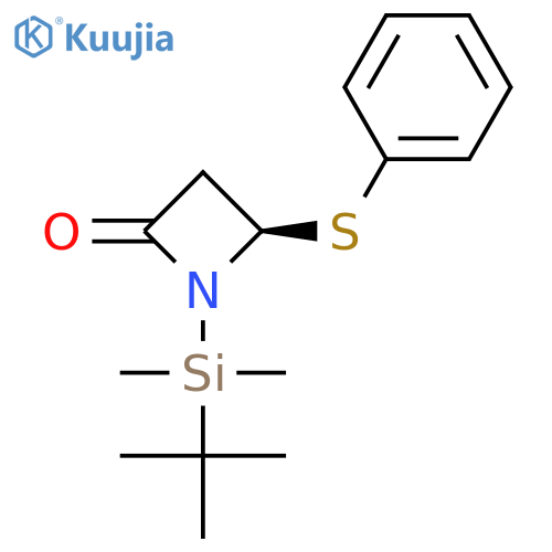 (4R)-1-[tert-Butyl(dimethyl)silyl]-4-(phenylsulfanyl)azetidin-2-one structure