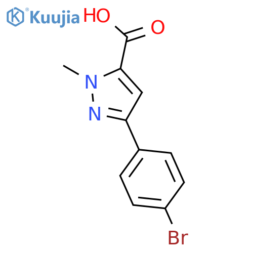 3-(4-bromophenyl)-1-methyl-1{H}-pyrazole-5-carboxylic acid structure