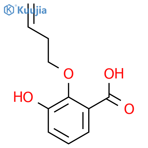 Benzoic acid, 2-(3-butenyloxy)-3-hydroxy- structure