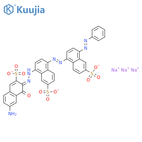 2-Naphthalenesulfonicacid,8-[2-(7-amino-1-hydroxy-3-sulfo-2-naphthalenyl)diazenyl]-5-[2-[4-(2-phenyldiazenyl)-6-sulfo-1-naphthalenyl]diazenyl]-,sodium salt (1:?) structure