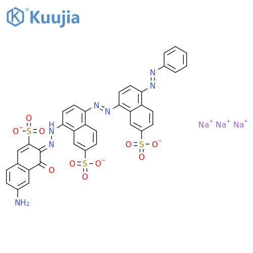 2-Naphthalenesulfonicacid,8-[2-(7-amino-1-hydroxy-3-sulfo-2-naphthalenyl)diazenyl]-5-[2-[4-(2-phenyldiazenyl)-7-sulfo-1-naphthalenyl]diazenyl]-,sodium salt (1:?) structure