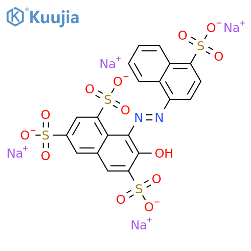 1,3,6-Naphthalenetrisulfonicacid, 7-hydroxy-8-[2-(4-sulfo-1-naphthalenyl)diazenyl]-, sodium salt (1:?) structure