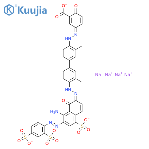 Benzoic acid,5-[2-[4'-[2-[8-amino-7-[2-(2,4-disulfophenyl)diazenyl]-1-hydroxy-5-sulfo-2-naphthalenyl]diazenyl]-3,3'-dimethyl[1,1'-biphenyl]-4-yl]diazenyl]-2-hydroxy-,sodium salt (1:?) structure