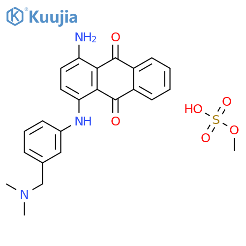 1-amino-4-[[3-[(dimethylamino)methyl]phenyl]amino]anthraquinone, compound with methyl hydrogen sulphate (1:1) structure