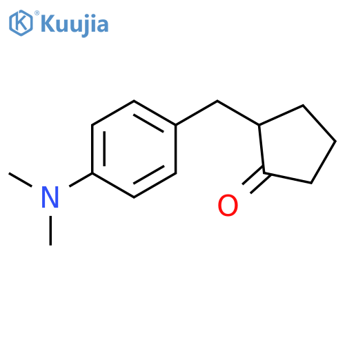 Cyclopentanone, 2-[[4-(dimethylamino)phenyl]methyl]- structure