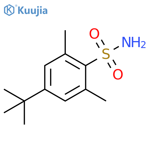 4-tert-butyl-2,6-dimethylbenzene-1-sulfonamide structure