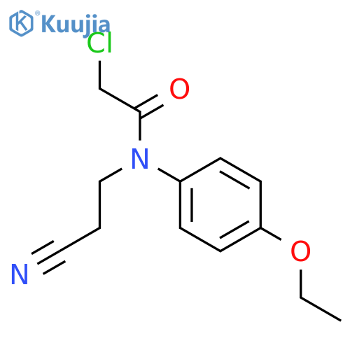 2-chloro-N-(2-cyanoethyl)-N-(4-ethoxyphenyl)acetamide structure