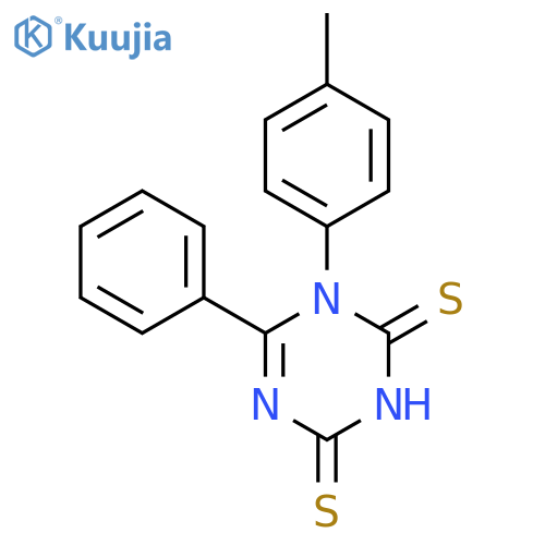 1-(4-methylphenyl)-6-phenyl-1,2,3,4-tetrahydro-1,3,5-triazine-2,4-dithione structure