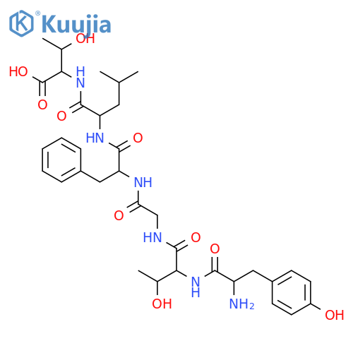 (D-Thr2)-Leu-Enkephalin-Thr H-Tyr-D-Thr-Gly-Phe-Leu-Thr-OH structure