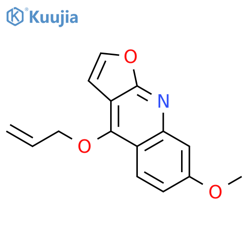 Furo[2,3-b]quinoline, 7-methoxy-4-(2-propenyloxy)- structure