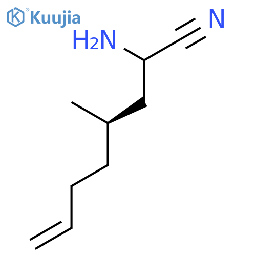 7-OCTENENITRILE, 2-AMINO-4-METHYL-, (4R)- structure