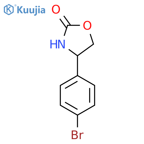 4-(4-bromophenyl)-1,3-oxazolidin-2-one structure