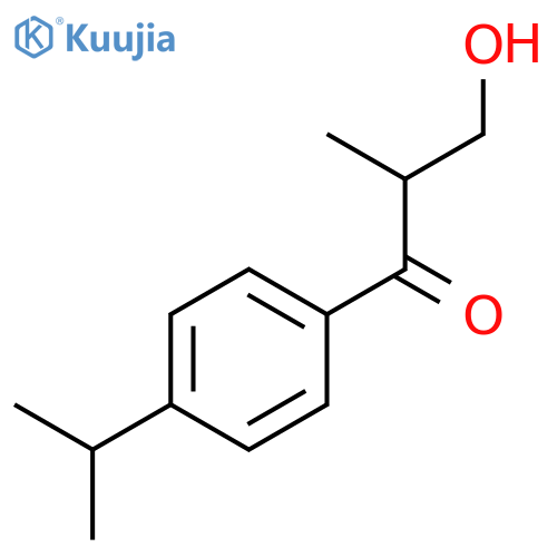 3-Hydroxy-2-methyl-1-[4-(propan-2-yl)phenyl]propan-1-one structure