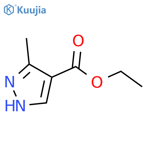 Ethyl 3-methyl-1H-pyrazole-4-carboxylate structure