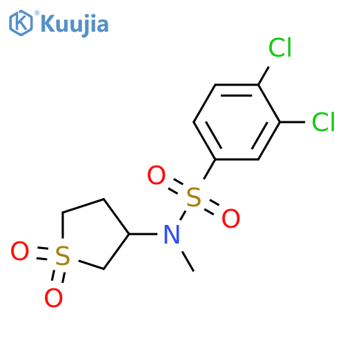 3,4-dichloro-N-(1,1-dioxo-1lambda6-thiolan-3-yl)-N-methylbenzene-1-sulfonamide structure