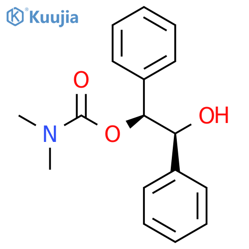 Carbamic acid, dimethyl-, (1S,2S)-2-hydroxy-1,2-diphenylethyl ester structure