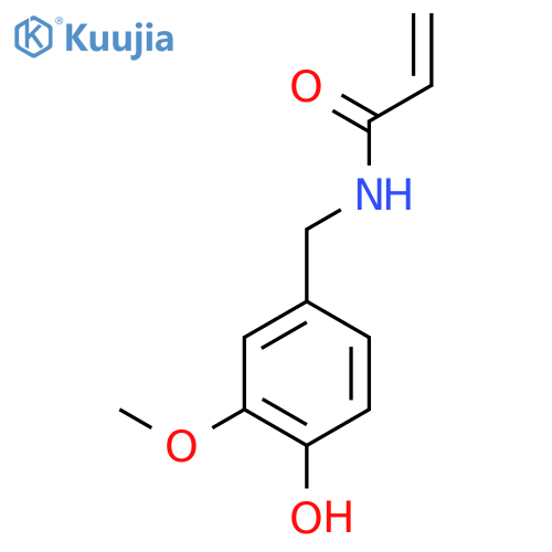 2-Propenamide, N-[(4-hydroxy-3-methoxyphenyl)methyl]- structure