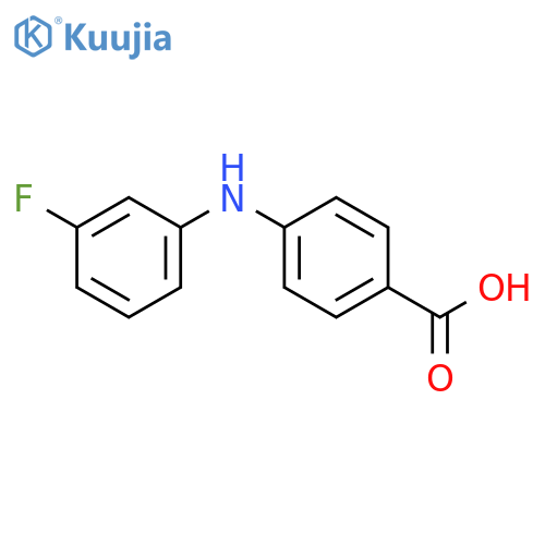BENZOIC ACID, 4-[(3-FLUOROPHENYL)AMINO]- structure
