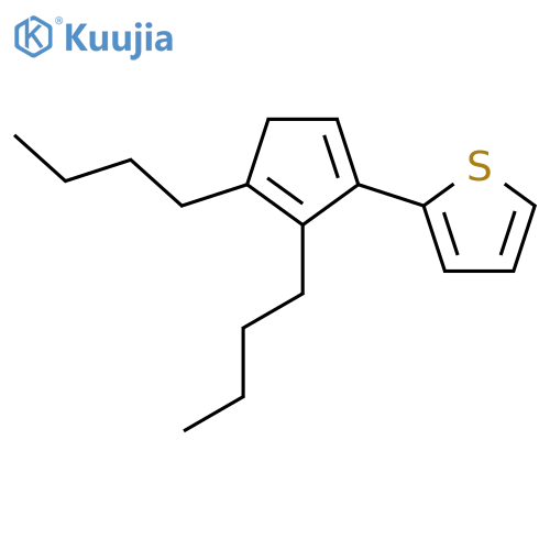 THIOPHENE, 2-(4,5-DIBUTYL-1,4-CYCLOPENTADIEN-1-YL)- structure