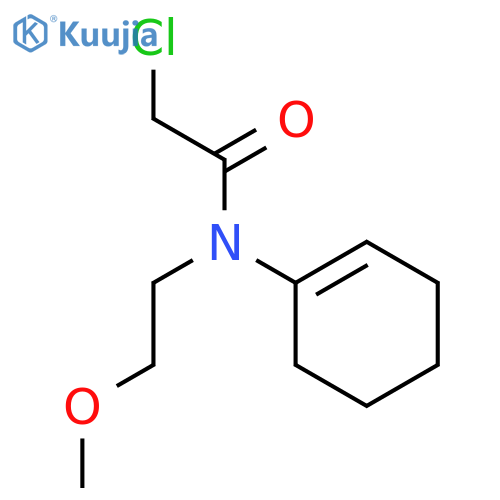 2-chloro-N-(cyclohex-1-en-1-yl)-N-(2-methoxyethyl)acetamide structure