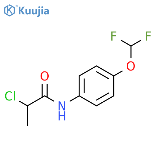 2-Chloro-N-4-(difluoromethoxy)phenylpropanamide structure