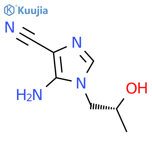 1H-Imidazole-4-carbonitrile, 5-amino-1-[(2R)-2-hydroxypropyl]- structure