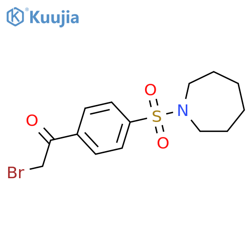 1-[4-(azepane-1-sulfonyl)phenyl]-2-bromoethan-1-one structure