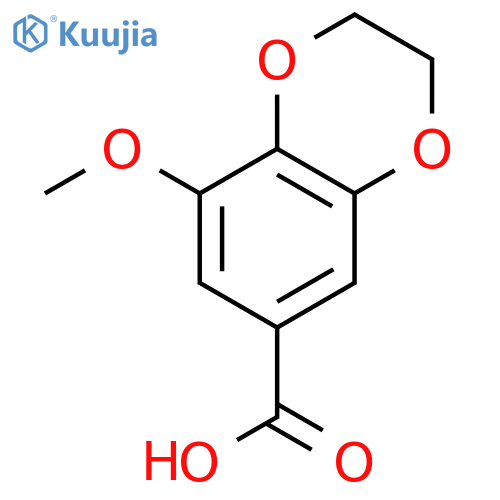 8-methoxy-2,3-dihydro-1,4-benzodioxine-6-carboxylic acid structure
