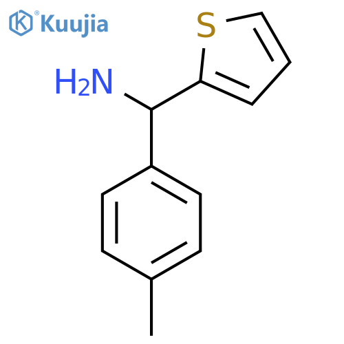 (4-methylphenyl)(thiophen-2-yl)methanamine structure
