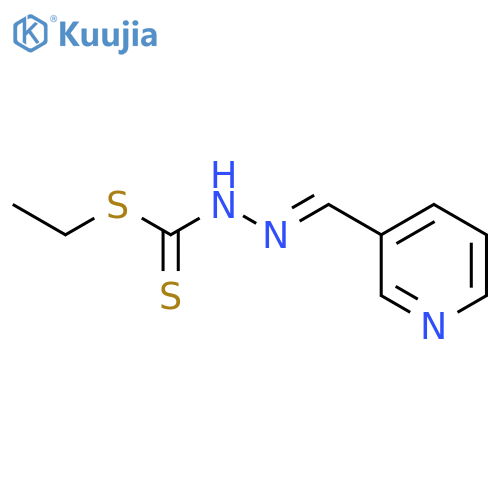 HYDRAZINECARBODITHIOIC ACID, (3-PYRIDINYLMETHYLENE)-, ETHYL ESTER, (2E)- structure