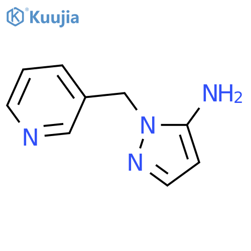 1-(Pyridin-3-ylmethyl)-1H-pyrazol-5-amine structure