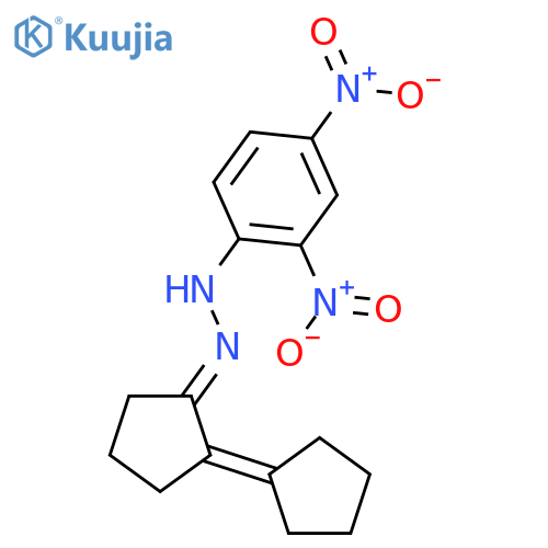 Cyclopentanone,2-cyclopentylidene-, 2-(2,4-dinitrophenyl)hydrazone structure