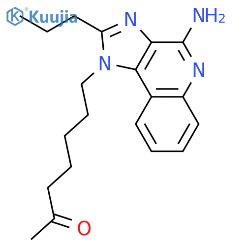 2-HEPTANONE, 7-(4-AMINO-2-PROPYL-1H-IMIDAZO[4,5-C]QUINOLIN-1-YL)- structure