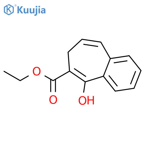 7H-BENZOCYCLOHEPTENE-6-CARBOXYLIC ACID, 5-HYDROXY-, ETHYL ESTER structure