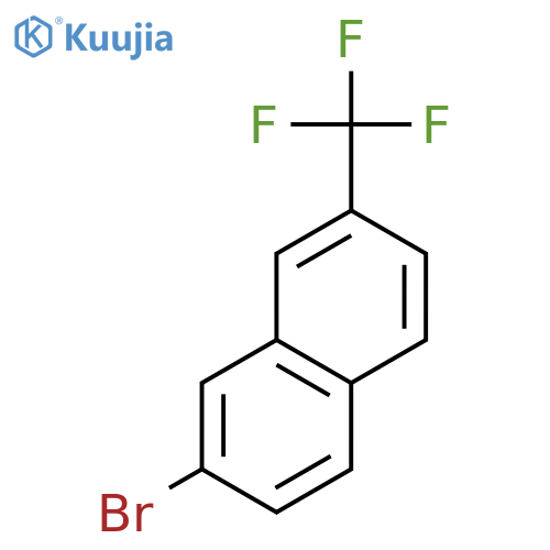 NAPHTHALENE, 2-BROMO-7-(TRIFLUOROMETHYL)- structure