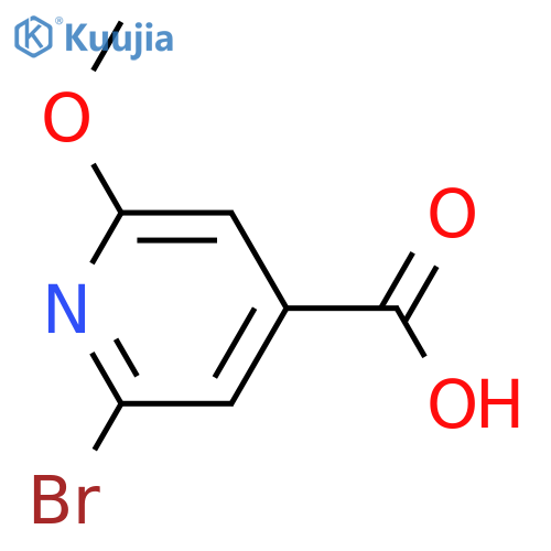 2-Bromo-6-methoxyisonicotinic acid structure