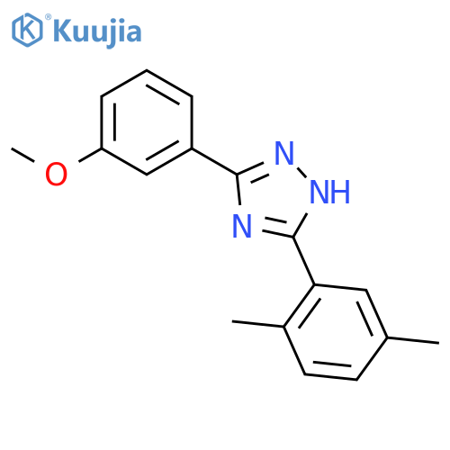 5-(2,5-dimethylphenyl)-3-(3-methoxyphenyl)-1H-1,2,4-triazole structure