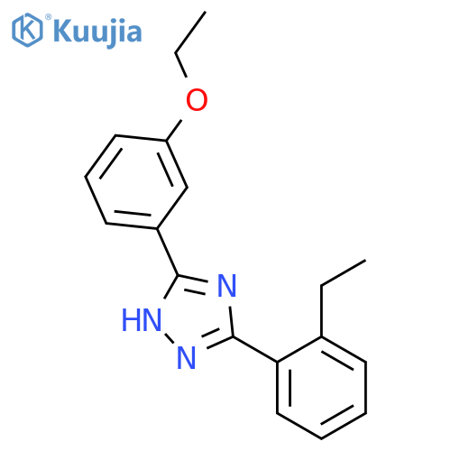 1H-1,2,4-Triazole,3-(3-ethoxyphenyl)-5-(2-ethylphenyl)- structure