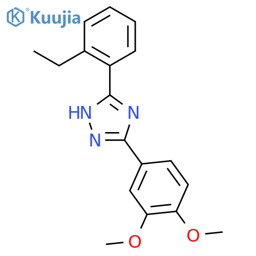3-(3,4-dimethoxyphenyl)-5-(2-ethylphenyl)-1h-1,2,4-triazole structure