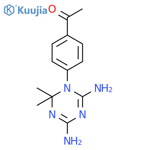 Ethanone, 1-[4-(4,6-diamino-2,2-dimethyl-1,3,5-triazin-1(2H)-yl)phenyl]- structure