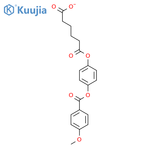 Hexanedioic acid, mono[4-[(4-methoxybenzoyl)oxy]phenyl] ester structure