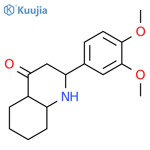 4(1H)-QUINOLINONE, 2-(3,4-DIMETHOXYPHENYL)OCTAHYDRO- structure