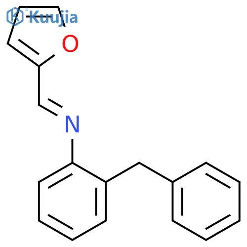 BENZENAMINE, N-(2-FURANYLMETHYLENE)-2-(PHENYLMETHYL)- structure